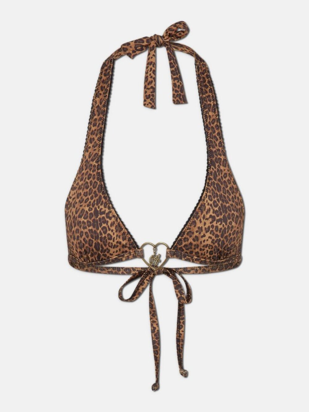NWOT Frankies Bikinis x Bella Hadid Frank Bikini Top in Leopard Print - Picture 3 of 3